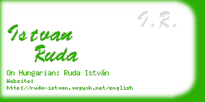 istvan ruda business card