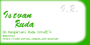 istvan ruda business card